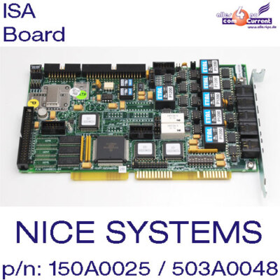 NICE SYSTEMS Ltd. ISA KARTE LAF24 BOARD P/N: 150A0025-04, ASSY: 503A0048-2B RJ45
