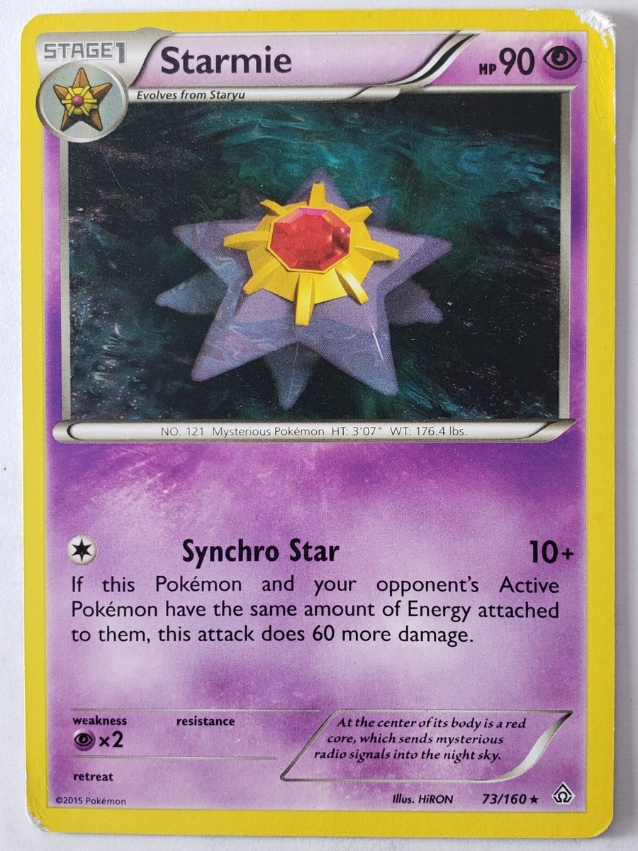 Starmie 73/160 DMG - B1G1F - RARE Non Holo XY Primal Clash Pokemon