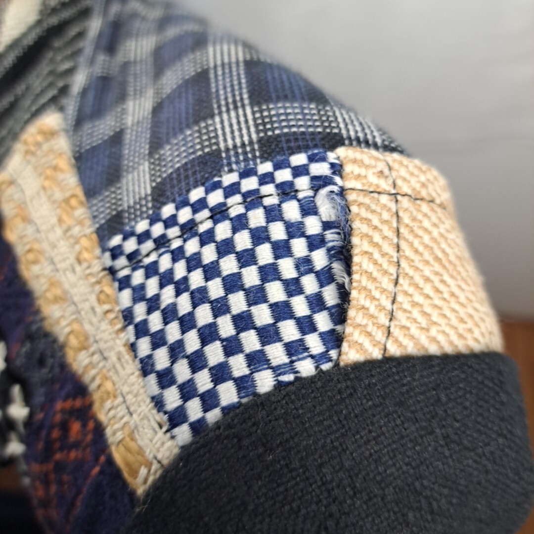 Vtg Stonebridge Petite L Jacket Patchwork Button … - image 16