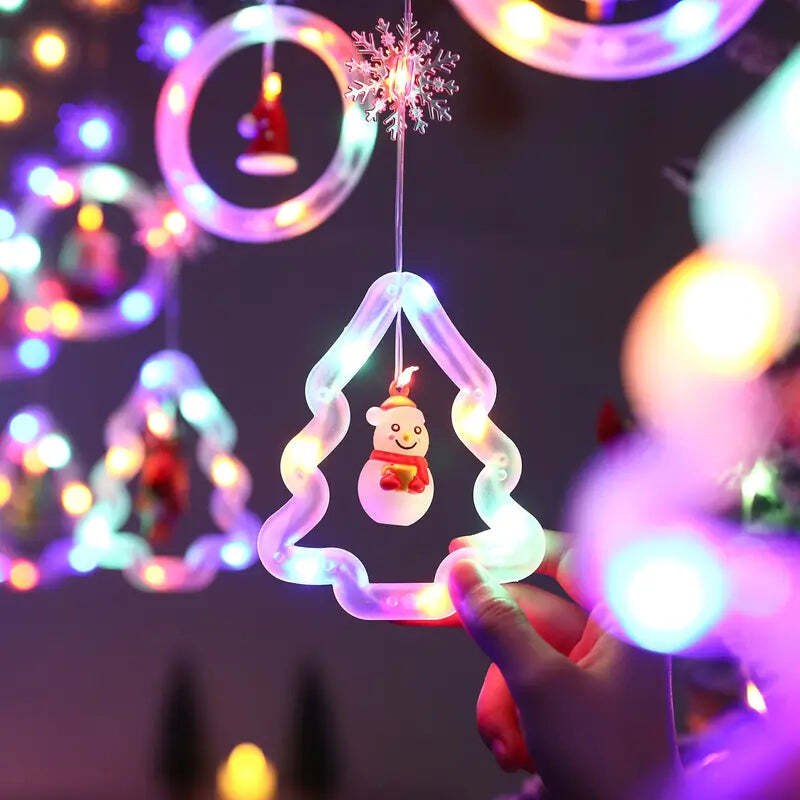 Starry Splendor Festive Christmas Curtain Lights eBay