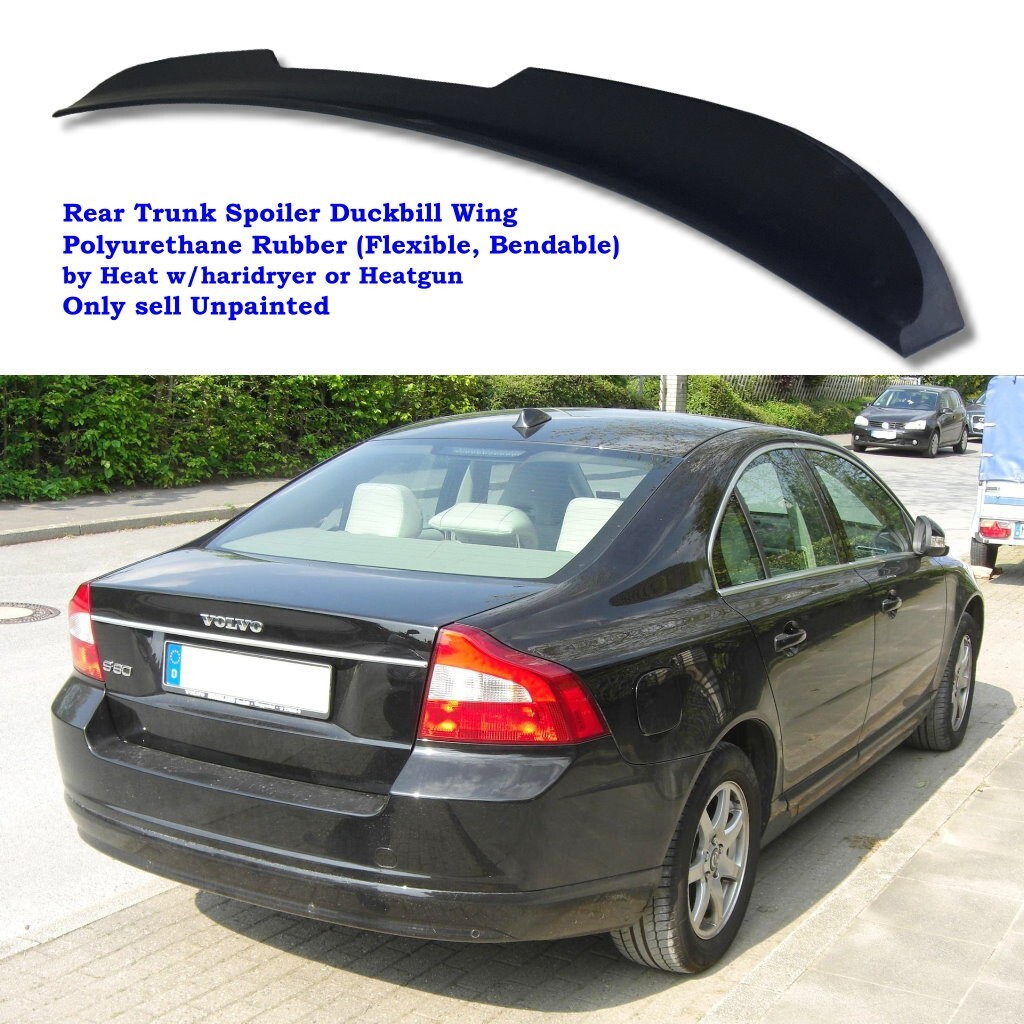 KmhSp 284FC Type Rear Duckbill Trunk Spoiler Wing Fits 2007~2016 Volvo S80 Sedan