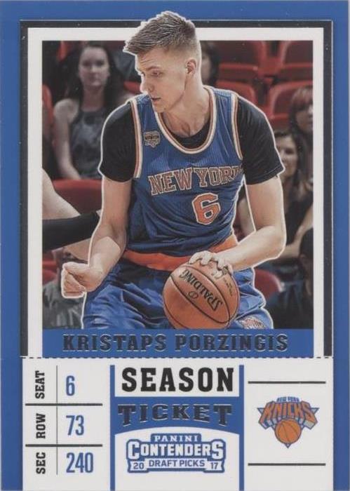 2017-18 Panini Contenders Draft Picks - Kristaps Porzingis #33 - 1 of 2