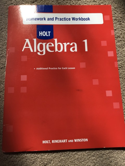 holt math algebra 1 homework help