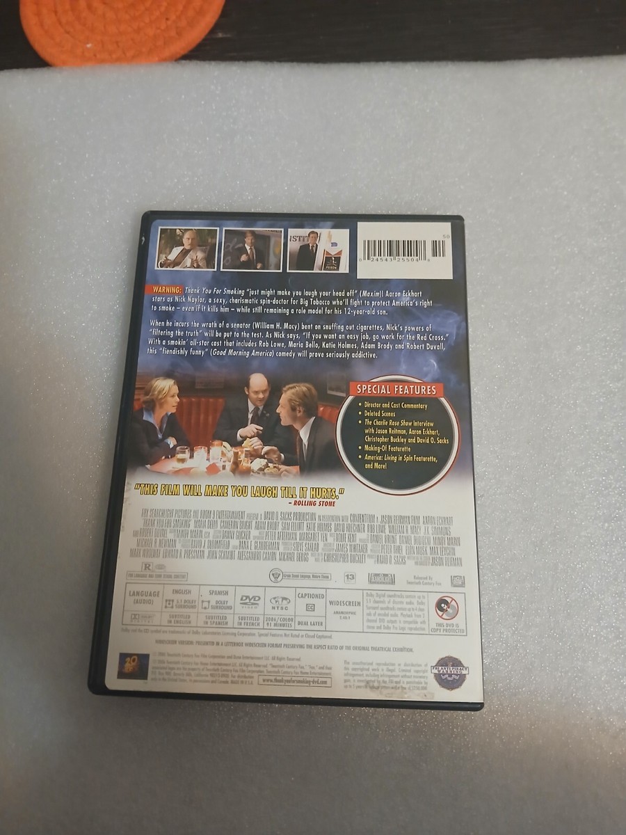 Thank You For Smoking (DVD, 2009, Widescreen) Z33 | eBay