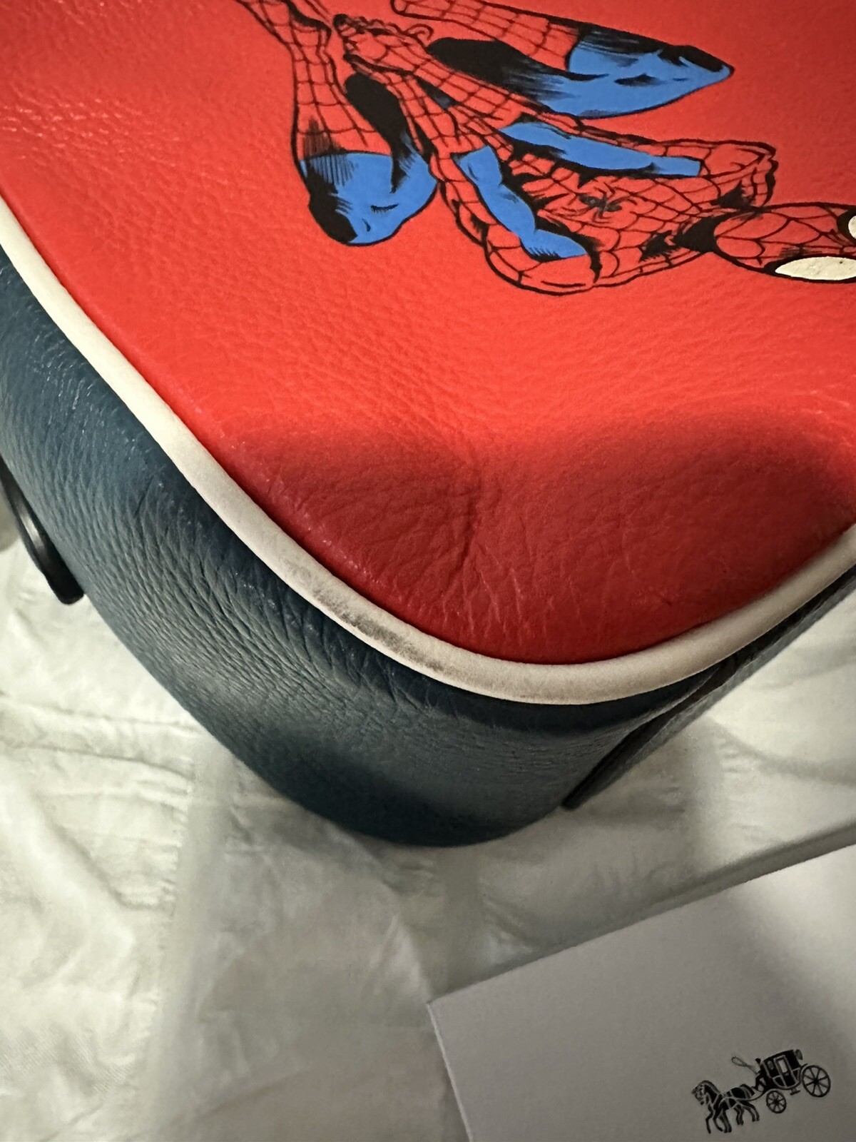 Coach X Marvel SpiderMan Jes Crossbody Miami Red Gem