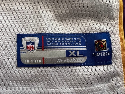Maillot Minnesota Vikings jeunesse XL Peterson #28 équipement Reebok RBK NFL blanc - Photo 5/11