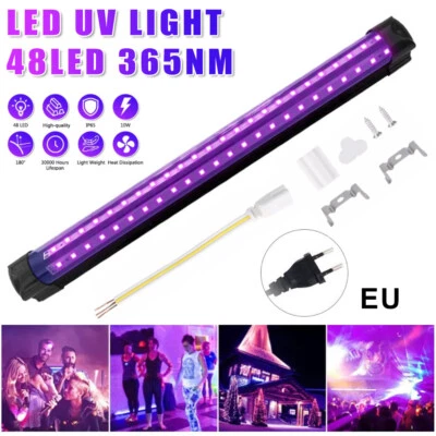 LED UV Schwarzlicht Strahler Flutlicht Partylicht Bühnendekoration Licht+Stecker - Bild 1 von 4