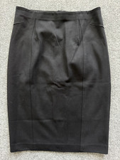 Ann Taylor Black Knee Length Skirt 4 NWT 79 Stretch Professional Pencil 23