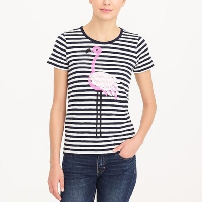 J Crew Factory Collector Tee Striped 