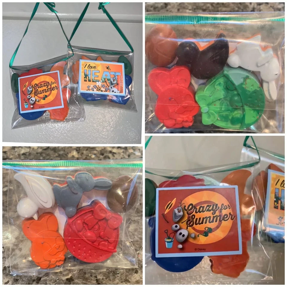 FAVOR FIESTA CRAYÓN 5 paquetes muchas formas: princesa verano alfabeto mariposa Foto 2 de 4