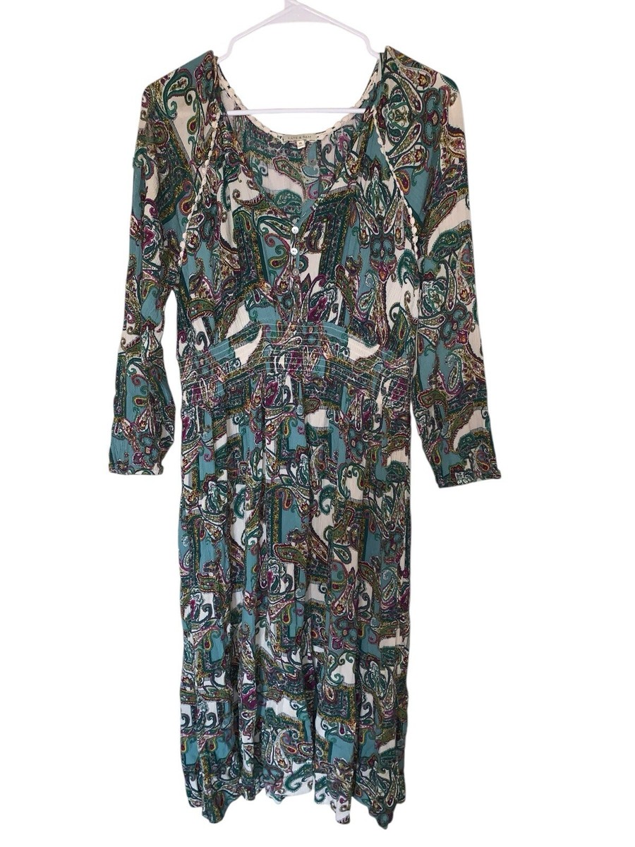 knee length dresses for ladies Maddie Paisley Midi Dress main image 0