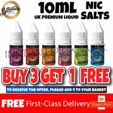Billionaire Juice 10ml Nic Salt Sals e liquid Flavour Vape Juice 50 50 10mg 20mg