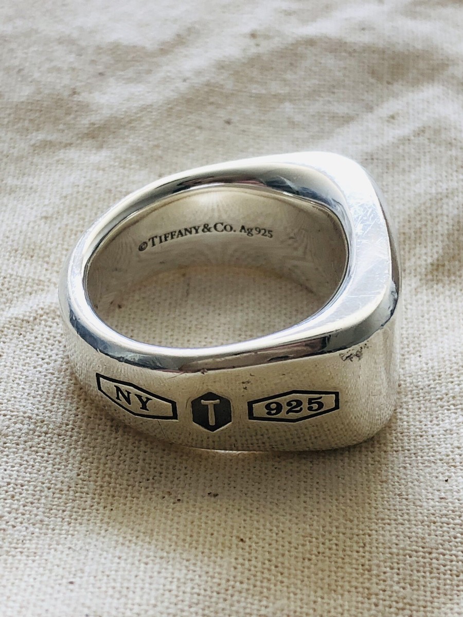 Tiffany 1837™ Makers Signet Ring in Sterling Silver (Size O Tiffany 1837™ Makers Signet Ring in Sterling Silver (Size O