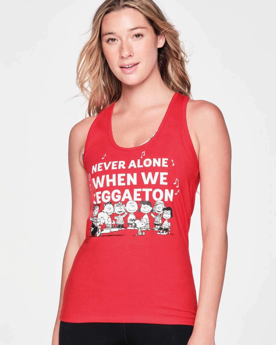 Zumba X Peanuts Racerback - Viva La Red Z1T000626 | eBay