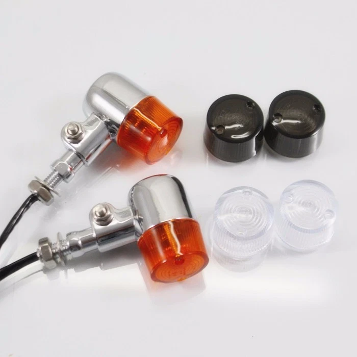 Indicador de luces de señalización de giro de motocicleta para Harley Sportster Softail Street  Foto 4 de 4