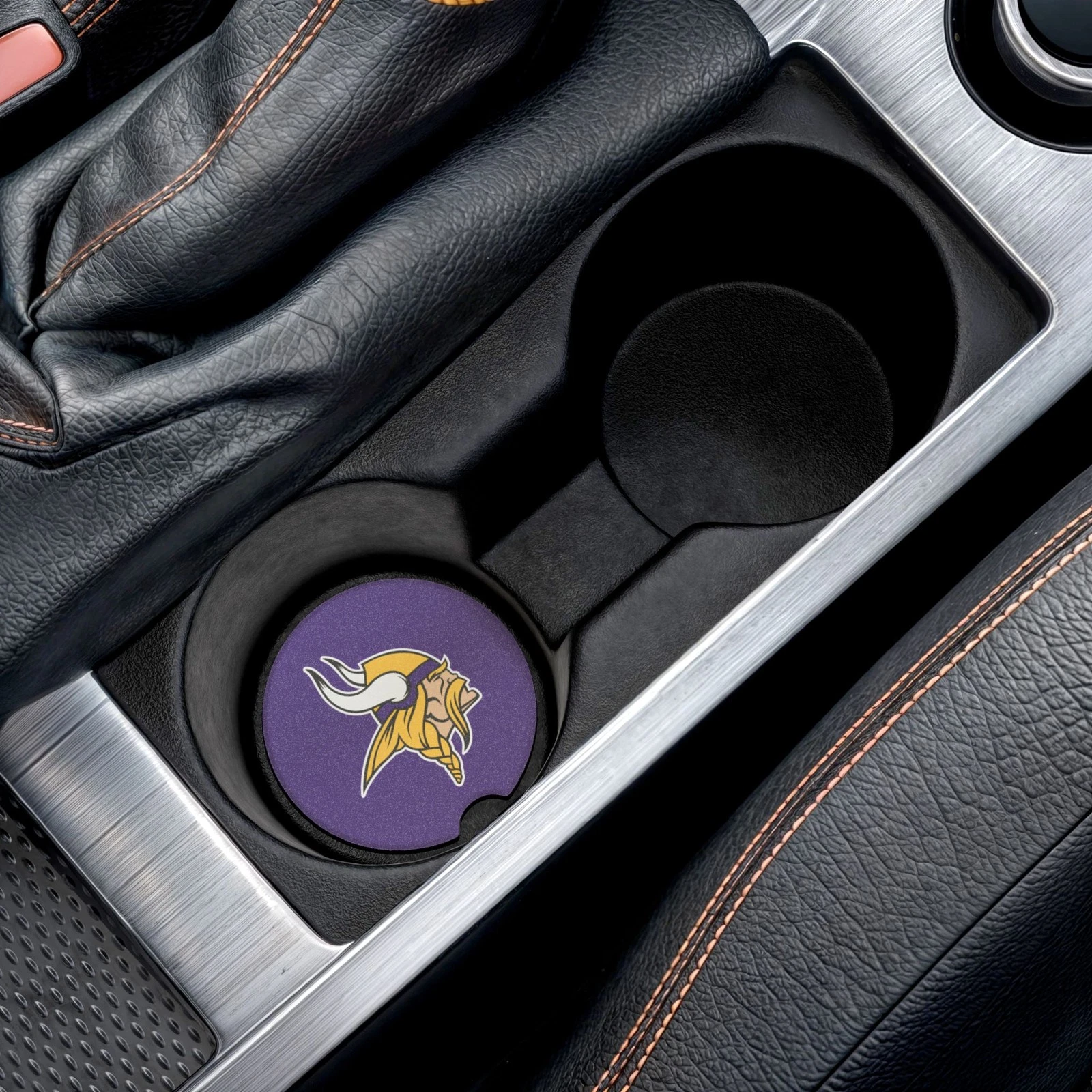 Minnesota Vikings Soapstone Car Coaster – football Cup Holder Insert for Car Decor