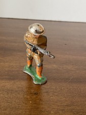 Antique Barclay Manoil Metal Toy Soldier Charging With Assault Riffle Army