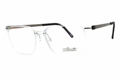 NEW Silhouette INFINITY VIEW 2937/75 6560 Stone Grey Shiny/Ruthenium Silky Ma...
