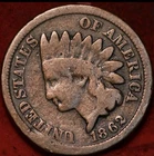 1862 Indian Head Cent — photo from another recent sale