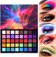 40 Colour Studio Neon Waterproof Eyeshadow Palette Colourful Bright Glamour Wear