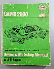 Haynes Capri 2600 Owners Workshop Manual 1971...