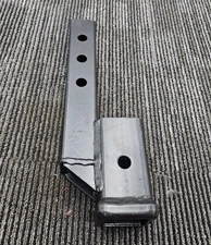 Trailer Dual Hitch Receiver Rise Drop 13-1/2" x 2-3/4" Black Replacement