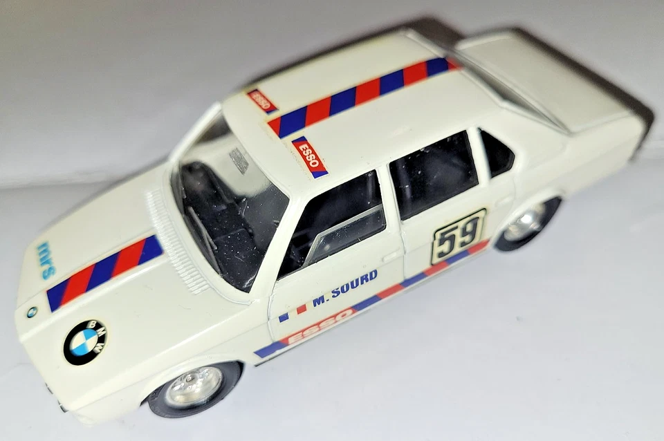 BMW 5.30 N°89 modellino automobile vintage SOLIDO SCALA 1:43 Bianca in box orig. - Immagine 3 di 4