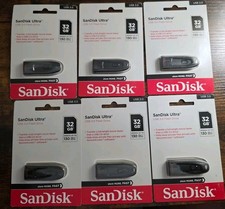 SanDisk Ultra 32GB USB 3.0 Flash Drive Black  LOT OF 6  BRAND NEW  
