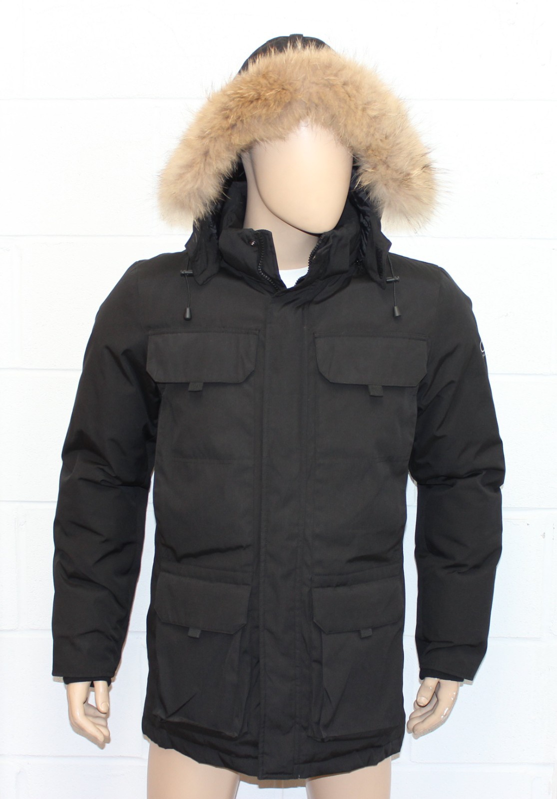 Men's new Calvin Klein Jeans padded Jacket colour black size large image 3