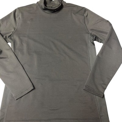 Nike Golf Tour Performance Shirt Mens Large Black Mock Neck Dri
