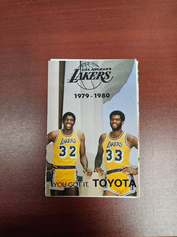 ES25 Los Angeles Lakers/Kings 1979/80 NBA/NHL Pocket Schedule - Toyota