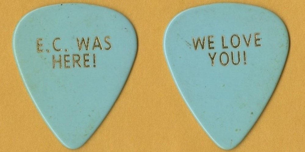 Eric Clapton 1992 concert tour E.C. Was Here / We Love You! Guitar Pick