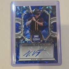 Panini 2023 Elite Extra Edition Hidden Gems Nick Vogt Autograph #HG-NVG Padres