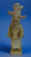 House Parts French Pig Chef Resin 15”H Figure