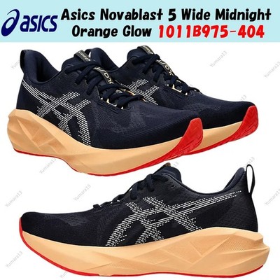 Asics Novablast 5 Wide Midnight Orange Glow 1011B975-404