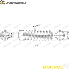 SUSPENSION SPRING SP3303 FOR SEAT IBIZAII AVZ/AST/ANV/ALD/AUC/AER 1.0L APE 1.4L