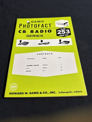#ad SAMS Photofact CB Radio Series Manual CB 253 March 1979 $5.99
