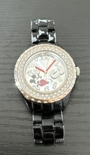 Rare Limited Edition Mickey Mouse Watch Black Band MK 2093 Japan Movt Read