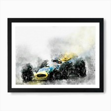 Jim Clark No 82 Art Print Framed Wall Art Poster Canvas Print Picture
