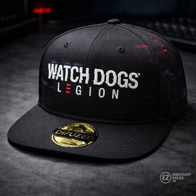 Watch Dogs Legion Glitch Logo Snapback Mütze Kappe offiziell Ubisoft schwarz neu Etikett