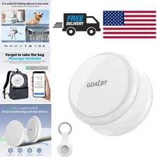 Item Finder Tag Tracker Bluetooth White Compatible with Find My App for iPhone