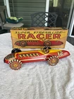 Vintage Marx Tin Litho Wind-Up Race Car Boxed