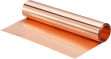 Copper Sheet Roll 3500mm x 300mm x 0.06mm, 99.9 Pure Copper Strip Copper Flashi
