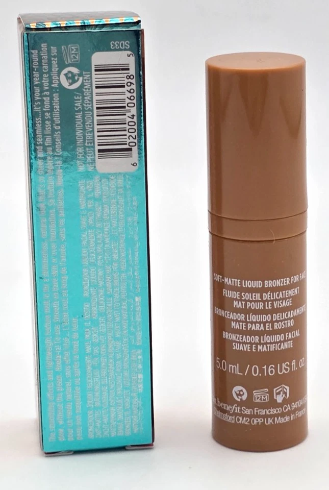 Benefit Dew The Hoola Soft Matte Liquid Bronzer for Face .16 fl oz - Image 2 of 3