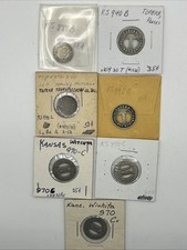 Kansas Transit Transportation Tokens Lot Of 7