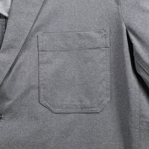 Eddie Bauer Jacket Mens 44 Tall Gray Voyager Travel Blazer Stretch Quick Dry EUC - Picture 6 of 14