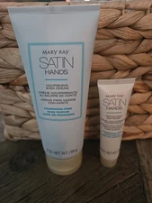 Lot of  2 MARY KAY SATIN HANDS FRAGRANCE FREE SHEA CREAM & PROTECTING SOFTNER