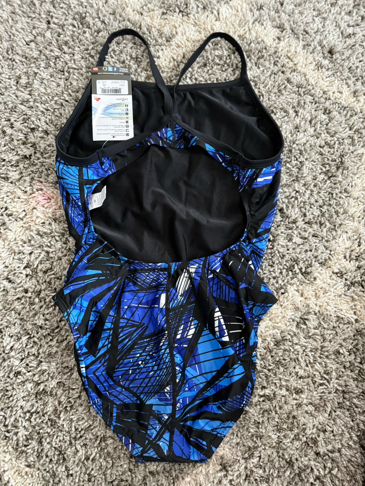 Dolfin Women’s Swimsuit Blue TORRENT Size 40( Actual Size (X-XL)