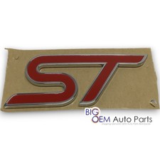 2015-2018 Ford Focus Rear Decklid Trunk Red Chrome St Emblem Oem F1ez-9942528-b 2015-2018 Ford Focus Rear Decklid Trunk Red Chrome St Emblem Oem F1ez-9942528-b