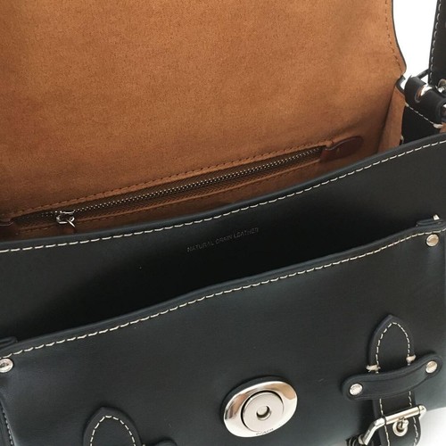 COACH CT721 Leather Soft Tabby Shoulder Bag Crossbody Black Outlet NEW - Picture 8 of 11